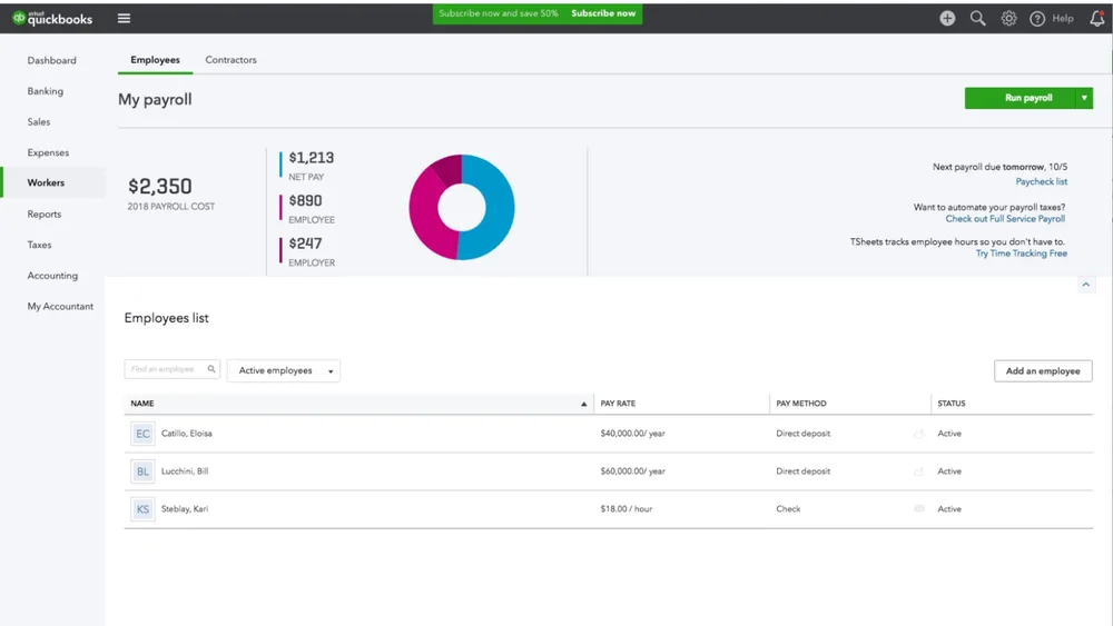 QuickBooks Payroll Management in bangalore 3 Black Yellow Geometric Business Facebook Cover 2024 01 28T214506.333