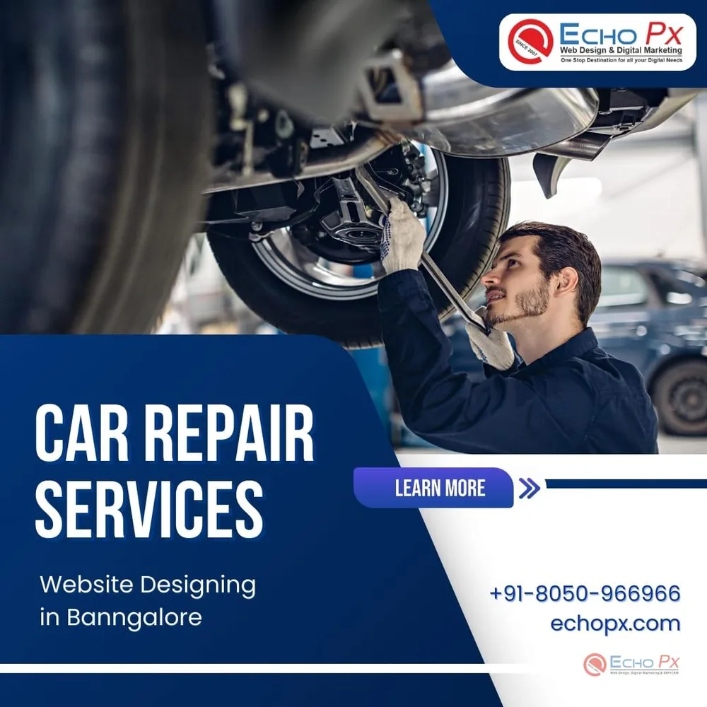 Automobile Repair Web design company in Bangalore