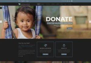 charity website and web application
