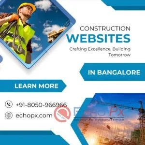 Construction company website design Bangalore