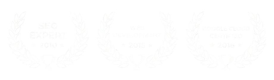 SEO Expert 2010, Web Development 2015, Google Cloud Certified 2018