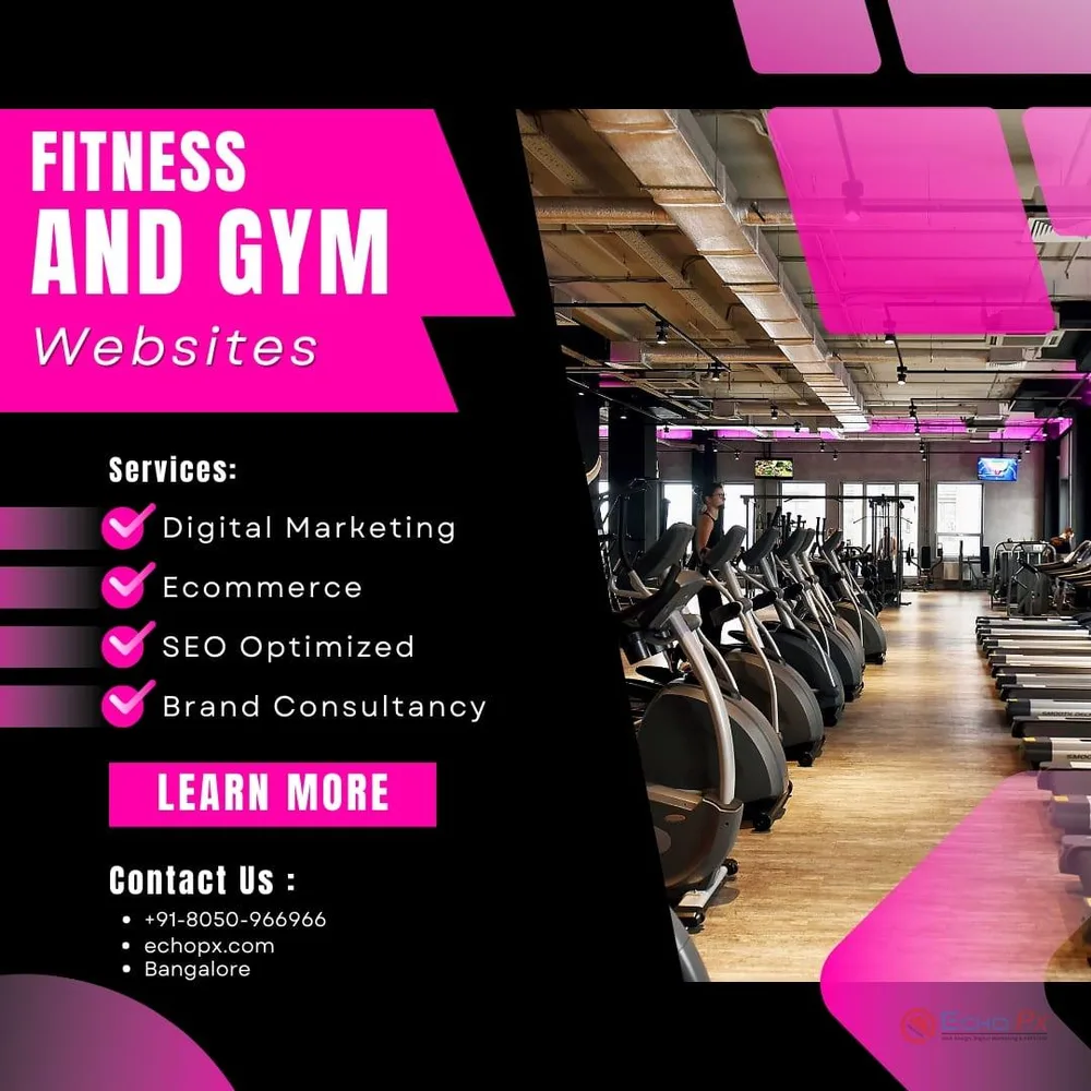 Gym and Fitness Club Web design company in Bangalore