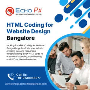 HTML Coding for Website Design Bangalore