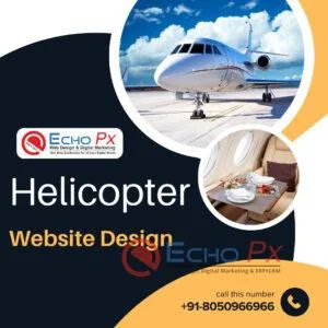 Helicopter charter website design Bangalore