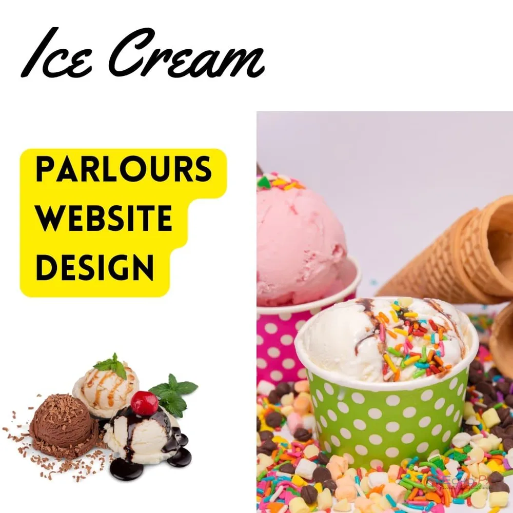 Ice cream parlor website design Bangalore
