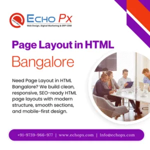 Page Layout in HTML Bangalore