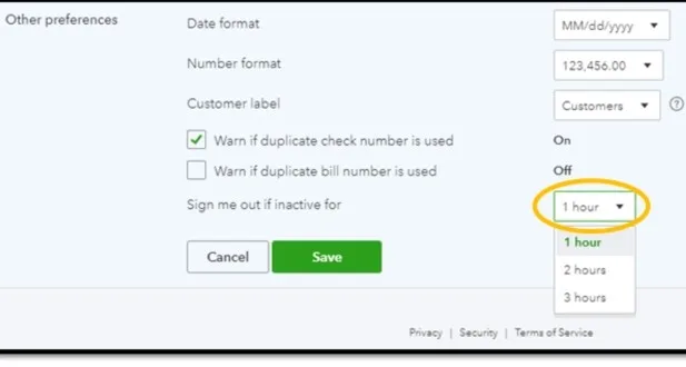 QuickBooks Preferences and Settings