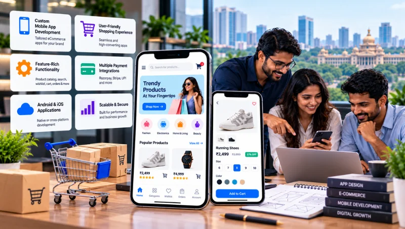 Ecommerce mobile app development company in Bangalore - EchoPx online store and Android connectivity solutions