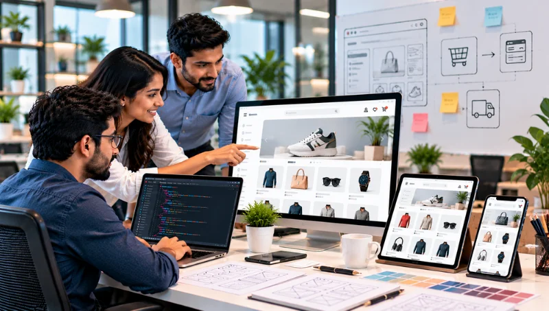 Custom ecommerce website development services for Delhi NCR businesses by EchoPx