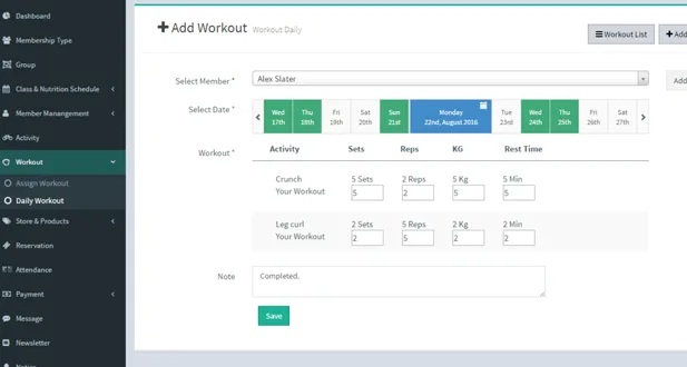 Fitness Management System 8 fms-5