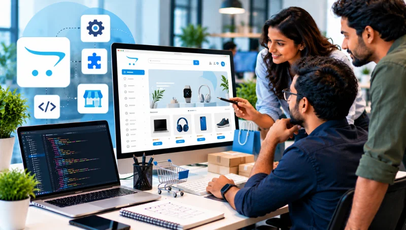 OpenCart developers in Bangalore working on a custom OpenCart store
