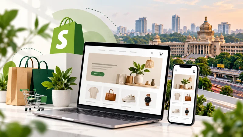 Shopify storefront web design in Bangalore for a custom Shopify store