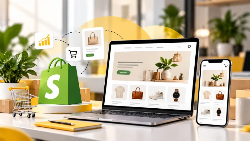 Shopify storefront web design services by EchoPx