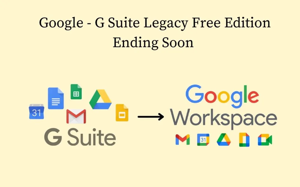 G suite legacy ending soon