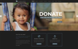 charity website and web application