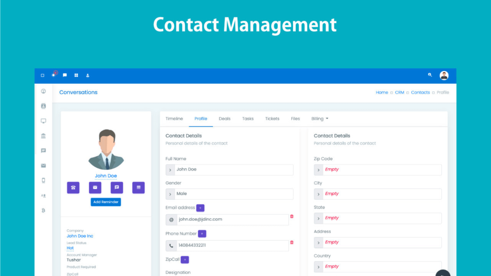 Zoho Workplace Contact Management Services